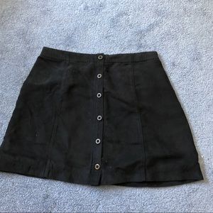 Black Hollister button front skirt.